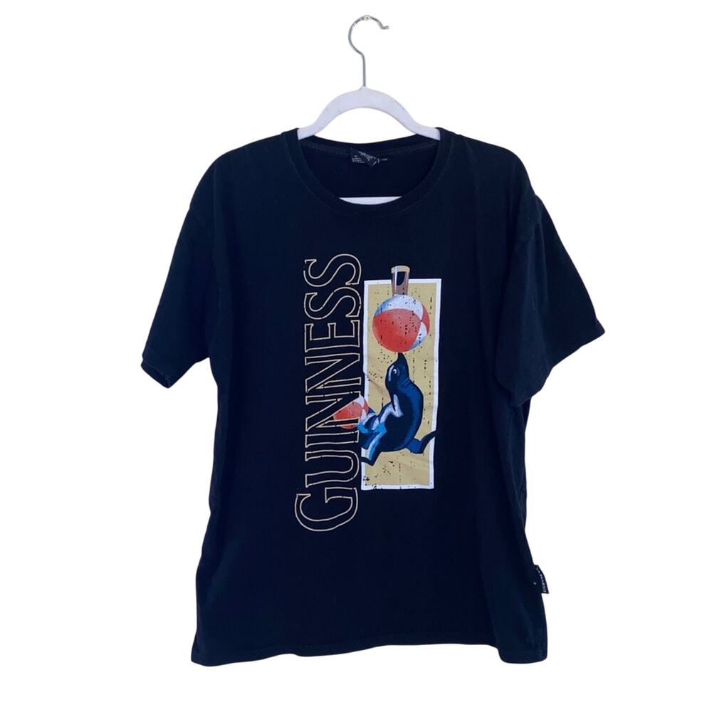 🦬GUINNESS cotton graphic T-shirt size XL